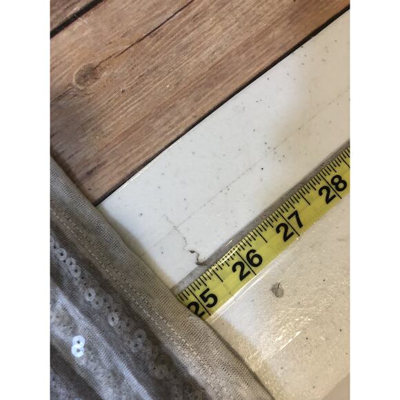 Robert Kitchen Canada Womens Shirt Size Small Blouse Sequin Striped 3/4 Sleeve - Picture 4 of 12